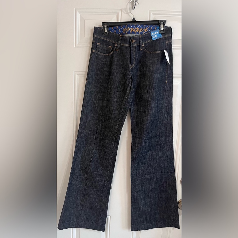 NWT Mavi Women’s Jeans Dawn Mid Rise Flare Blue Denim Trousers Pants 29x33